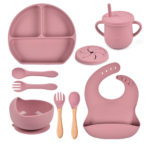 5 Piece Silicone Tableware