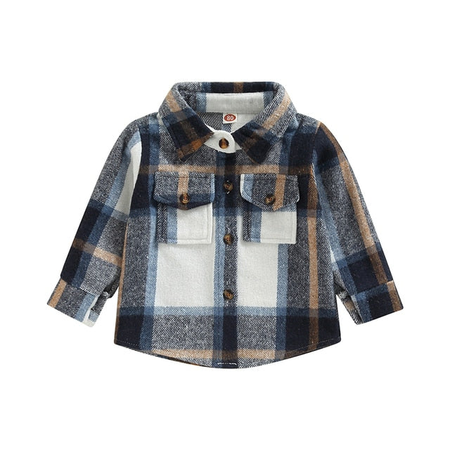 Youth Shacket with Patch Pockets