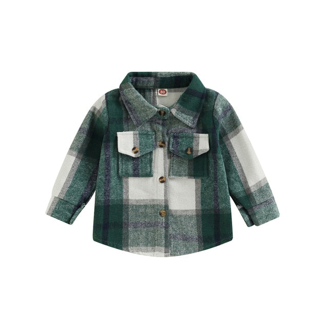 Youth Shacket with Patch Pockets