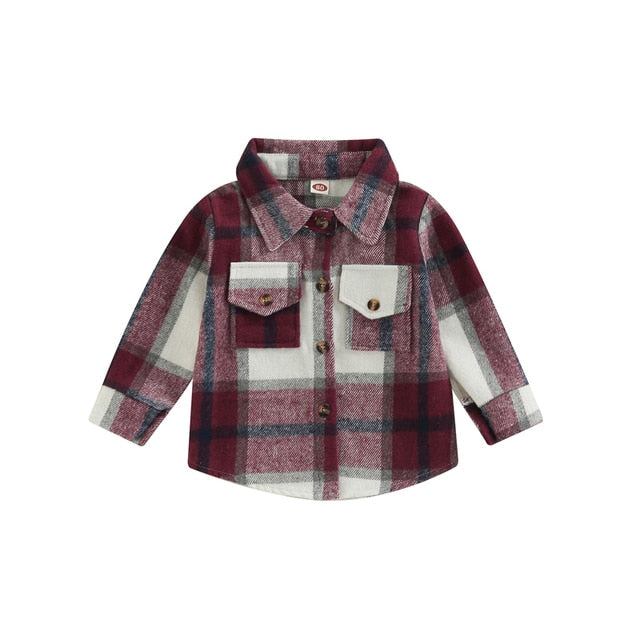 Youth Shacket with Patch Pockets