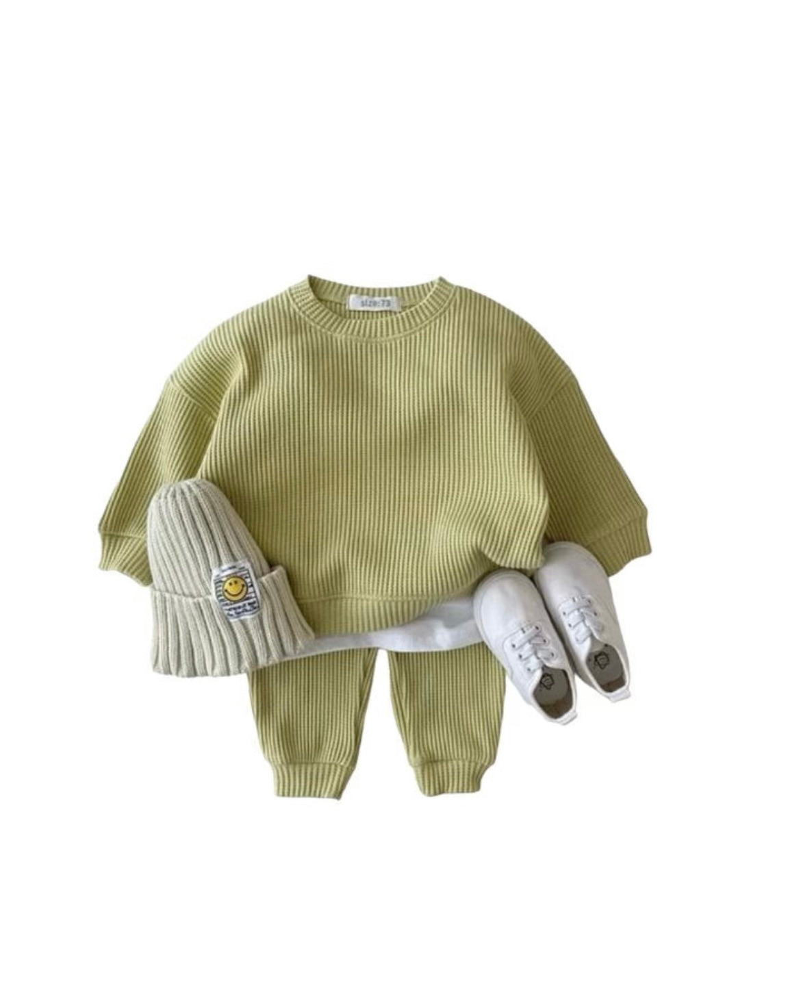 Ribbed Waffle Pullover + Jogger Set
