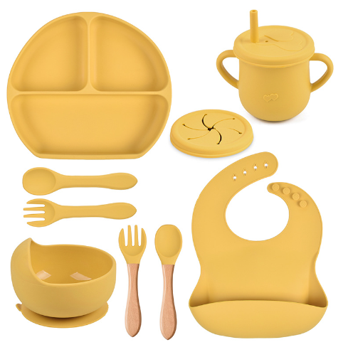 5 Piece Silicone Tableware