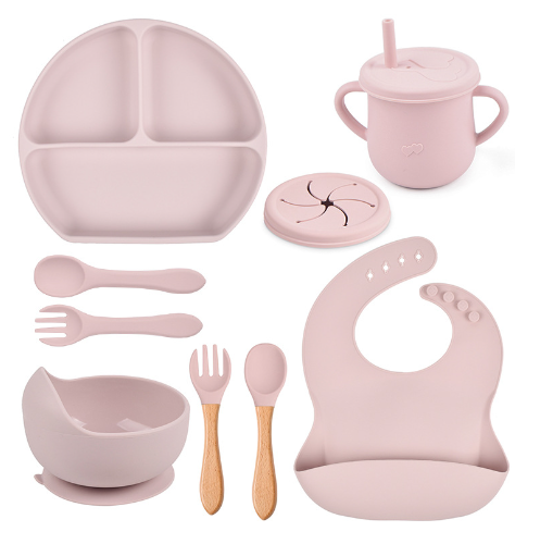 5 Piece Silicone Tableware