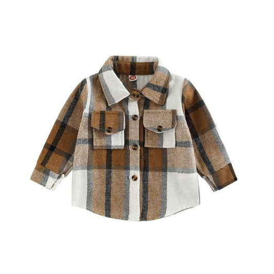 Youth Shacket with Patch Pockets