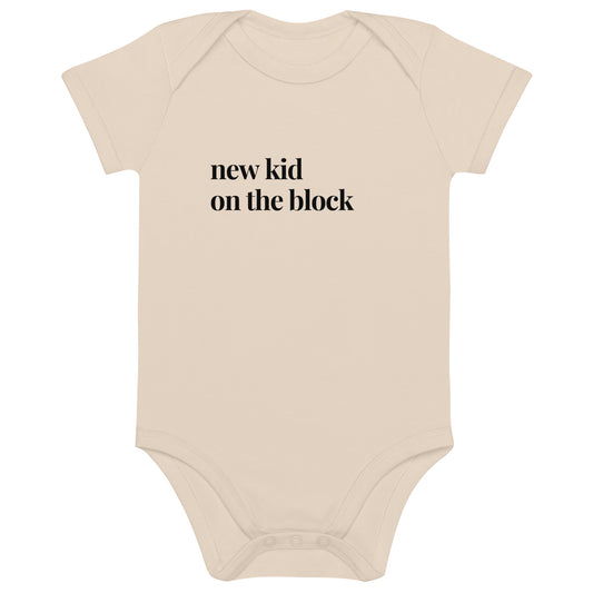A New Kid on the Block infant onesie