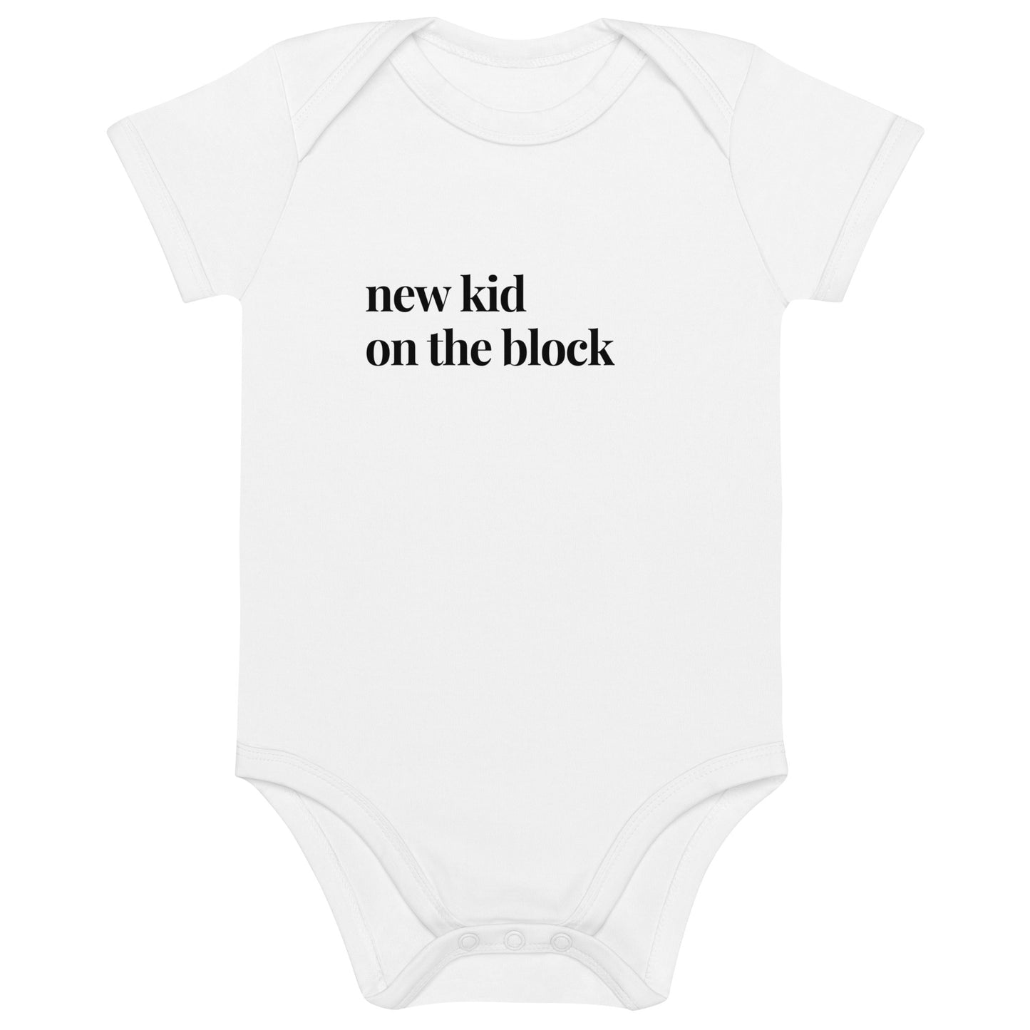 A New Kid on the Block infant onesie