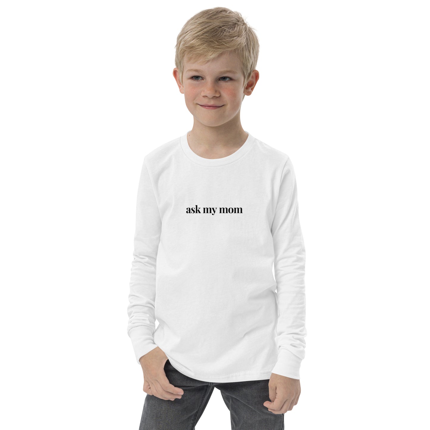 Ask My Mom youth L/S T