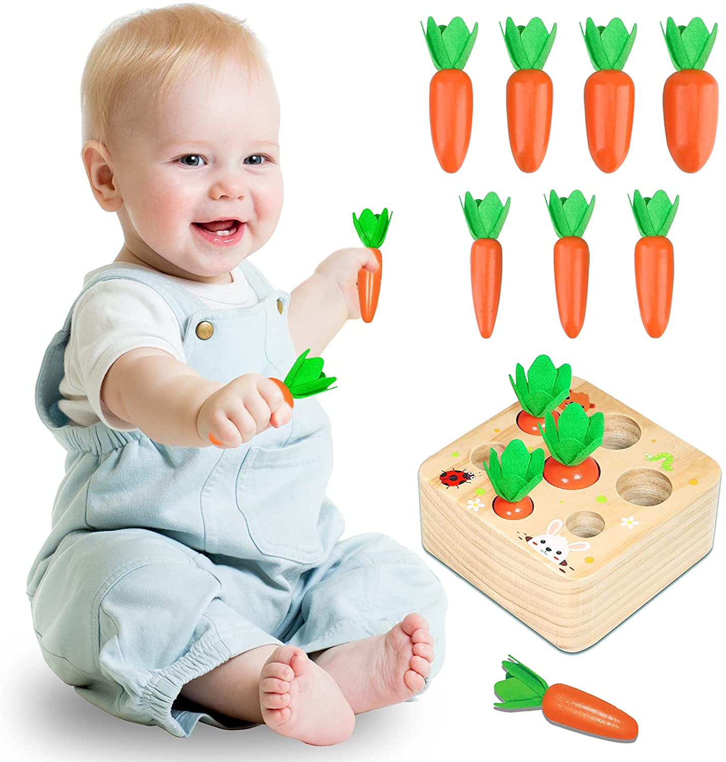 Wooden Carrot Playset