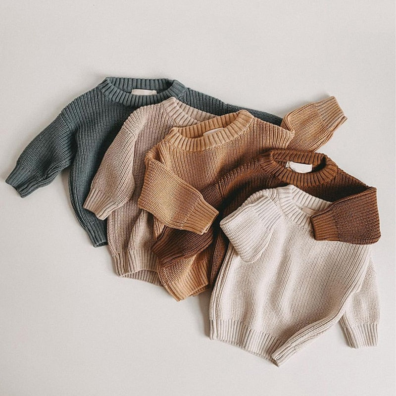 Spun-knitted Cozy Sweater