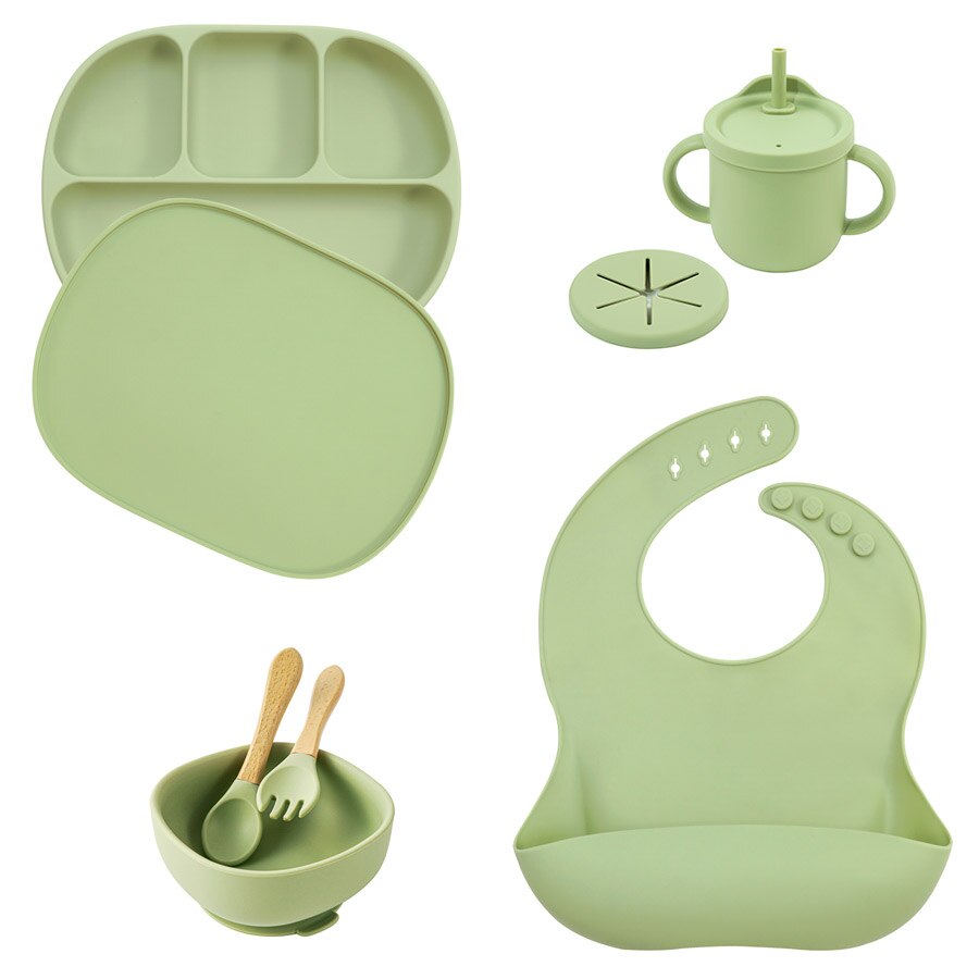 5 Piece Silicone Tableware