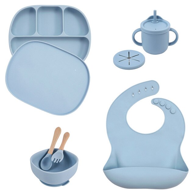 5 Piece Silicone Tableware