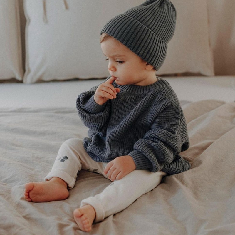 Spun-knitted Cozy Sweater