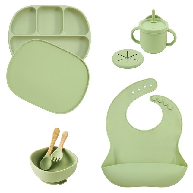 5 Piece Silicone Tableware
