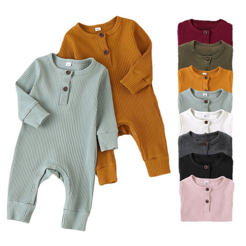 Long Sleeve Henley Jumpsuit