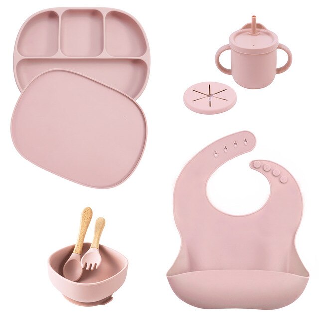 5 Piece Silicone Tableware