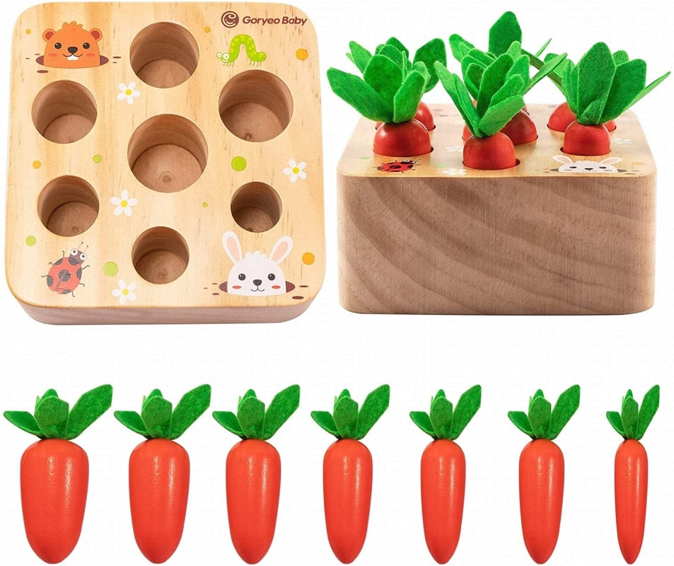 Wooden Carrot Playset
